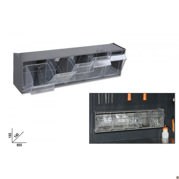 PM/5C PORTAMINUTERIE 5 CASSETTI CON SUPPORTO