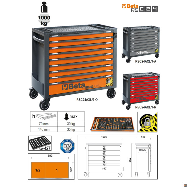 CASS.ANTIR.XL 9 DRAW ANTRAC.RSC24AXL/9-A BETA 024004297