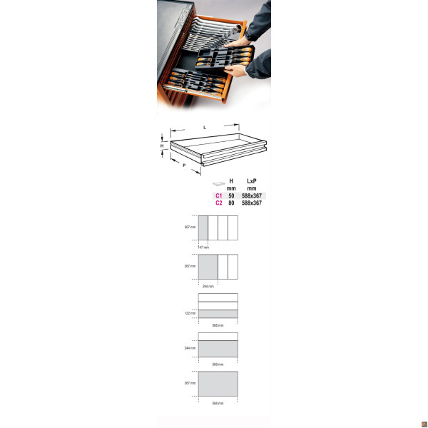 VP-LD VASCHETTE C38 294X43X45 VP LD