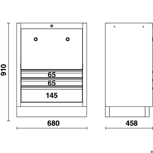 MODULO AVVOLGICAVO/TUBO C/3 CASSETTI C45PRO ACT - 045000247 BETA UTENSILI
