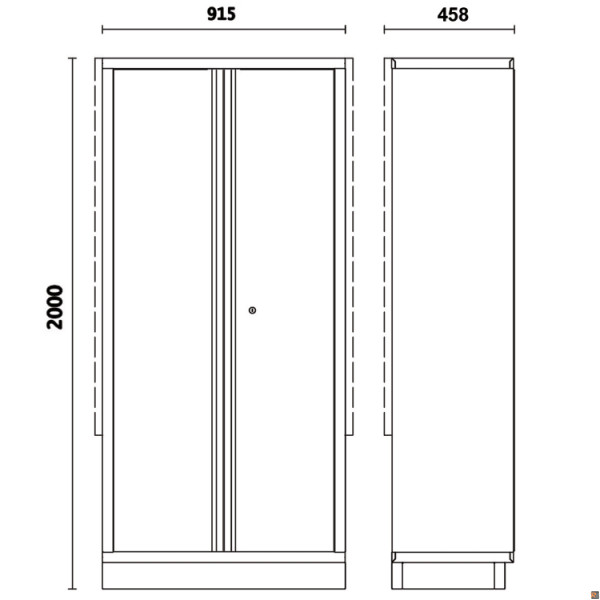 ARMADIO 2 ANTINE 915 MM C45PRO AS2 - 045000481 BETA UTENSILI