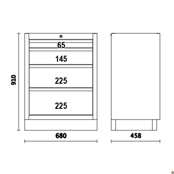 MODULO 4 CASSETTI C45PRO M4 045000234 BETA UTENSILI