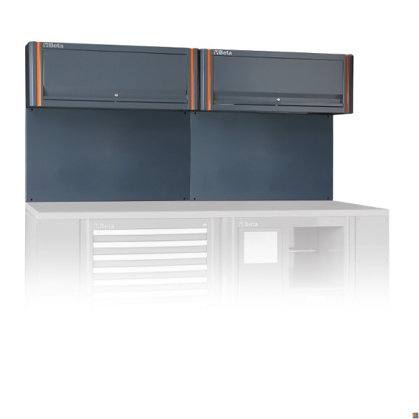C55/2PM - Parete con 2 pensili per arredo officina BETA UTENSILI 055000301