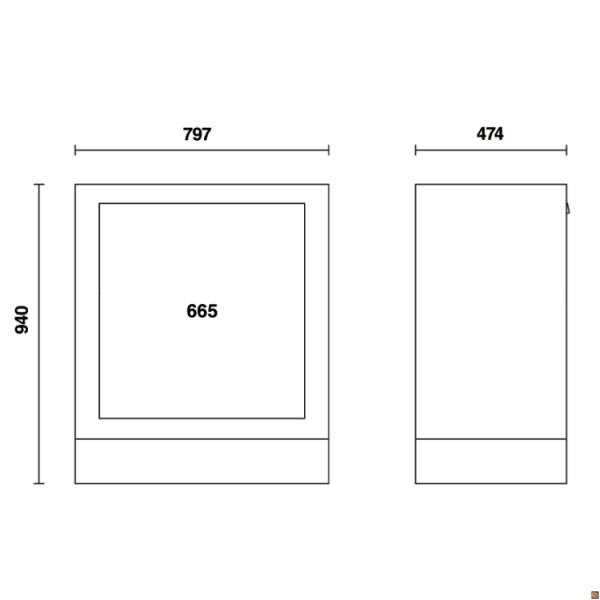 C55CS - MODULI SPAZZATURA 1 CASSETTO CS BETA UTENSILI 055000208
