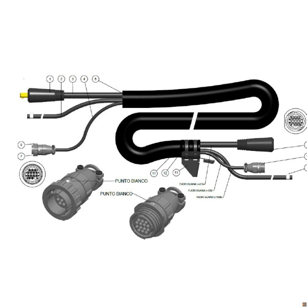 CAVO COLLEGAMENTO 70MMQ 10M 14 POLI