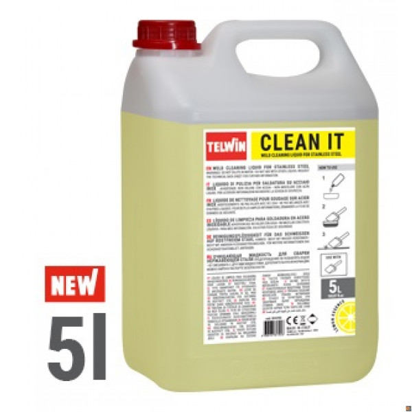 Liquido Clean It (Giallo) - 5LT - per Cleantech 200 TELWIN 804296