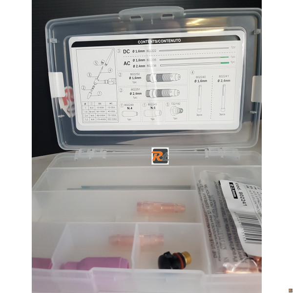Kit consumabili per torcia Tig - Modelli ST17 e ST26 TELWIN 804138