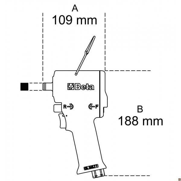 1927XM/K5 - AVVITATORE REVERSIBILE IN VALIGETTA CON 5 BUSSOLE
