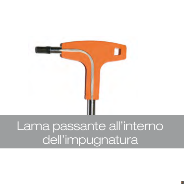 96T/AS Chiavi maschio esagonale piegate con impugnatura di manovra cromate BETA UTENSILI