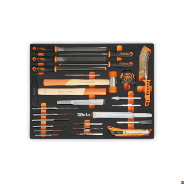 MM230 TERMOFORMATO MORBIDO CON 25 UTENSILI BETA UTENSILI 024580230