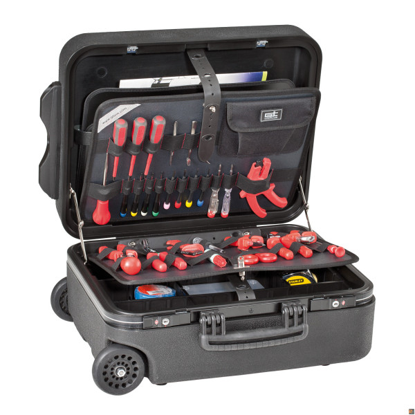 NEW MEGA WHEELS PEL Valigia trolley porta utensili in polietilene a doppia parete