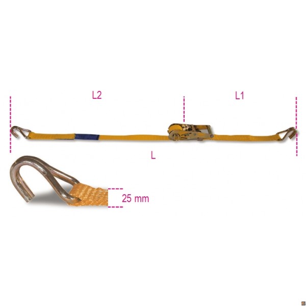 CRICCHETTI CON GANCI UNCINO 25MM - MT4 Misure - 4 
