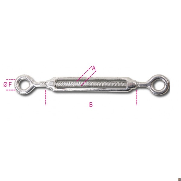 8205 - TENDITORI A DUE OCCHI INOX - M24