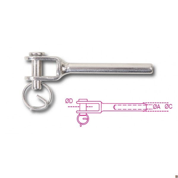 8285 - TERMINALI A FORCELLA INOX - 4