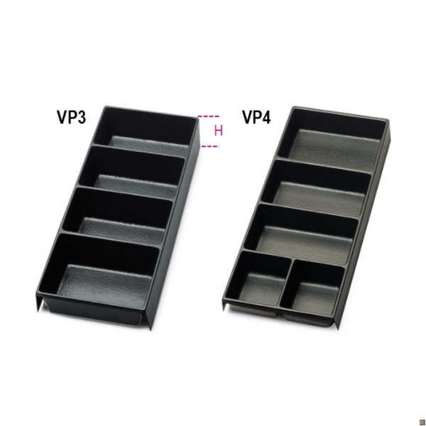 VP3 - TERMOFORMATI PORTAMINUTERIE PER TUTTI I MODELLI DI CASSETTIERE 