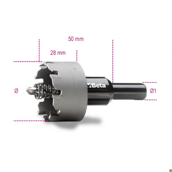 BES-26021 - Accessori e Ricambi Elettroutensili - beselettronica - Fresa a  tazza 65mm per muro corona carotatrice fresa da trapano foro 20mm 02127