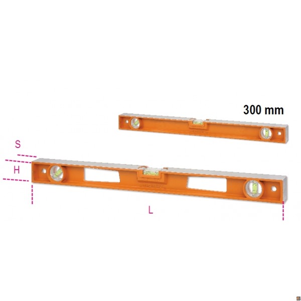LIVELLE IN ALLUM 4 BASI RETTIFIC. D/300 Misure - 300 