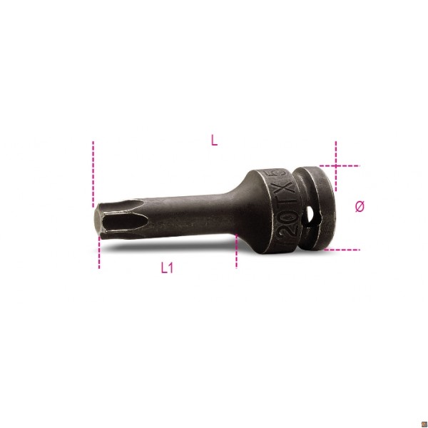 720TX - CHIAVI A BUSSOLA MASCHIO MACCHINA PER VITI CON IMPRONTA TORX® - 50