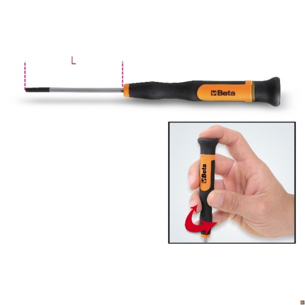 1257ES - MICROGIRAVITE A CHIAVE MASCHIO ESAGONALE - 1,3