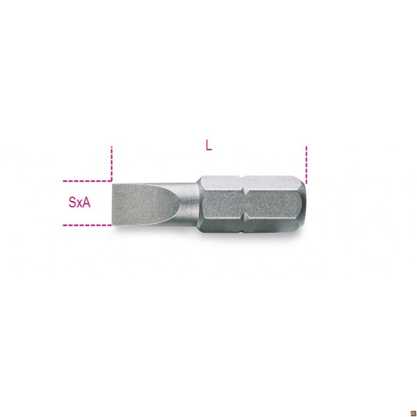 861LP - INSERTI PER AVVITATORI PER VITI A TESTA CON INTAGLIO - 0,6X4,5