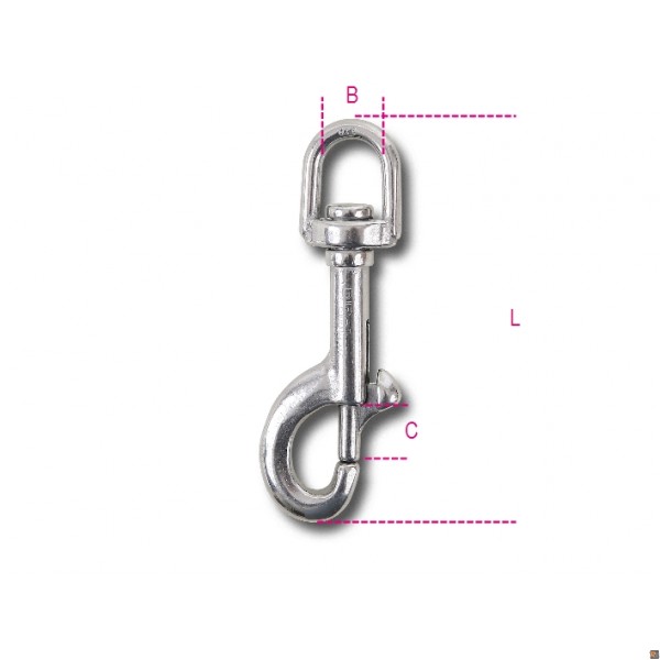 8264 - MOSCHETTONI A GIRELLO INOX - 25