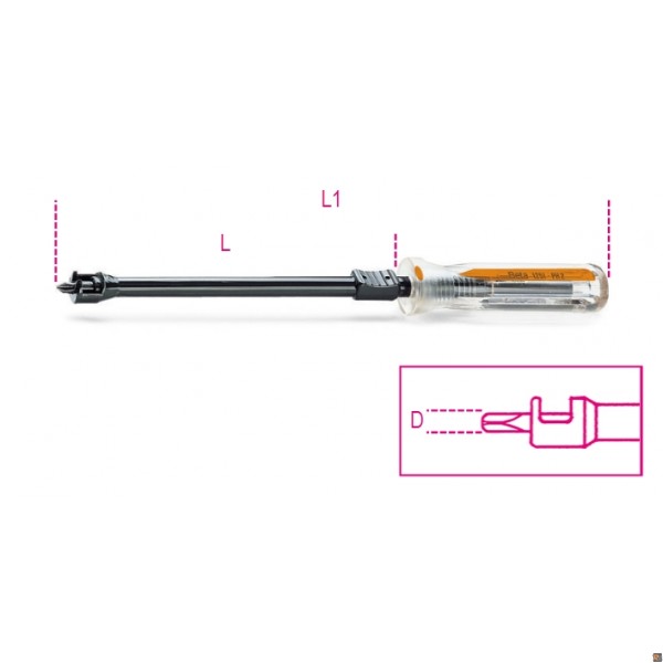 1251 - GIRAVITE PRENSILI PER VITI CON IMPRONTA A CROCE PHILIPS® - 0X4X125 