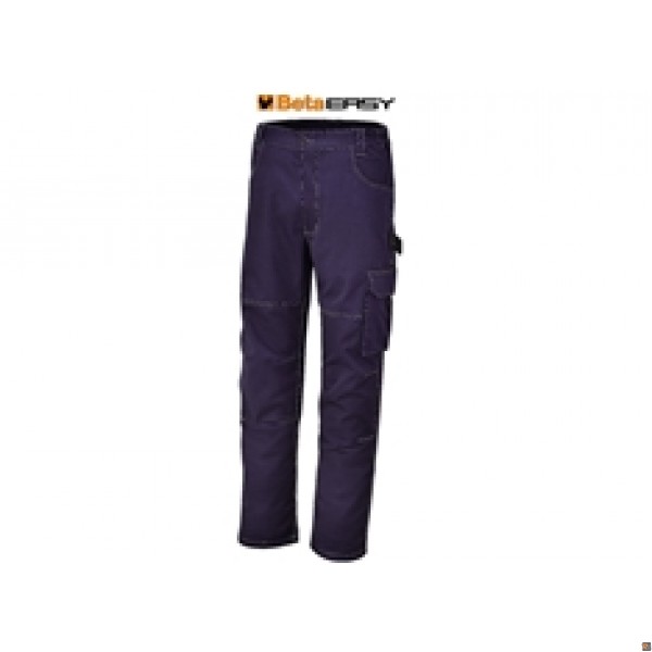 7840BL - pantaloni da lavoro in T/C twill 245 g, blu BETA UTENSILI 078400100
