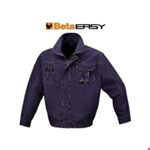 7849BL - giacca da lavoro in T/C twill 245 g, blu BETA UTENSILI 078490100