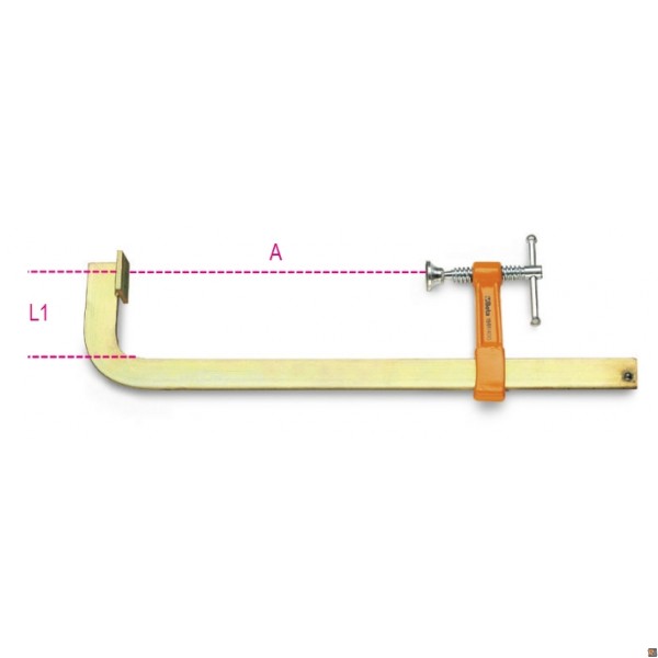 STRETTOI A VITE PER FALEGNAMI 200X80 Misure - 200