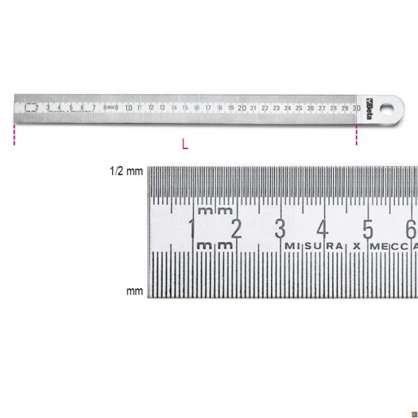 RIGHE SEMIRIGIDE MM-1/2MM 300 Misure - 1000