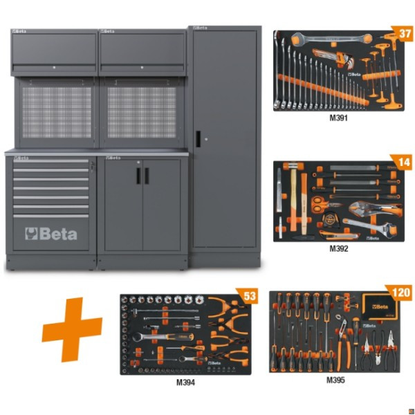 Combinazione arredo officina RSC50 2.0 con 224 utensili IN OMAGGIO