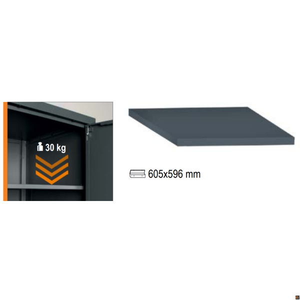 RSC50 A1/R59 - Ripiano interno per armadio arredo officina RSC50 A1