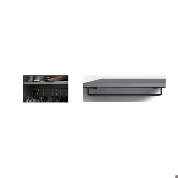 RSC50 A1/RB59 - Ripiano interno per armadio arredo officina RSC50 A1 con barra appendiabiti