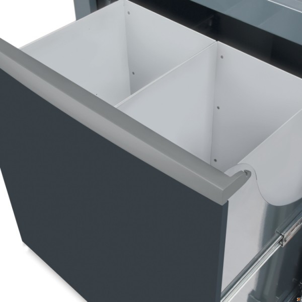 RSC50 CS - Modulo fisso per rifiuti differenziati per arredo officina RSC50