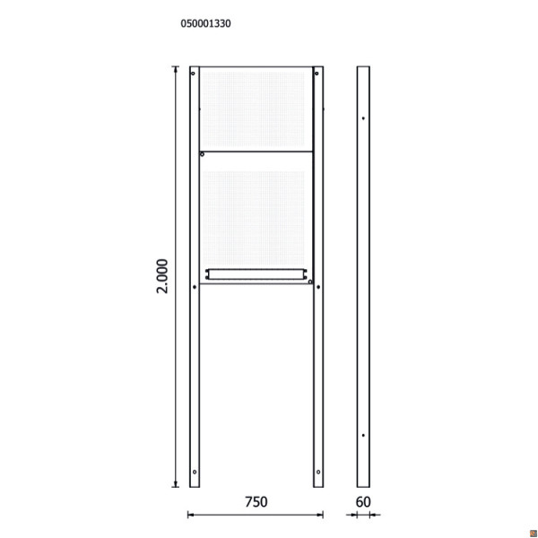 RSC50 KPF - Kit pannelli forati per arredo officina RSC50