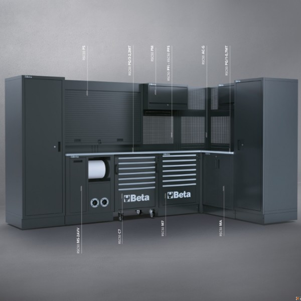 RSC50 L - Combinazione arredo officina RSC50