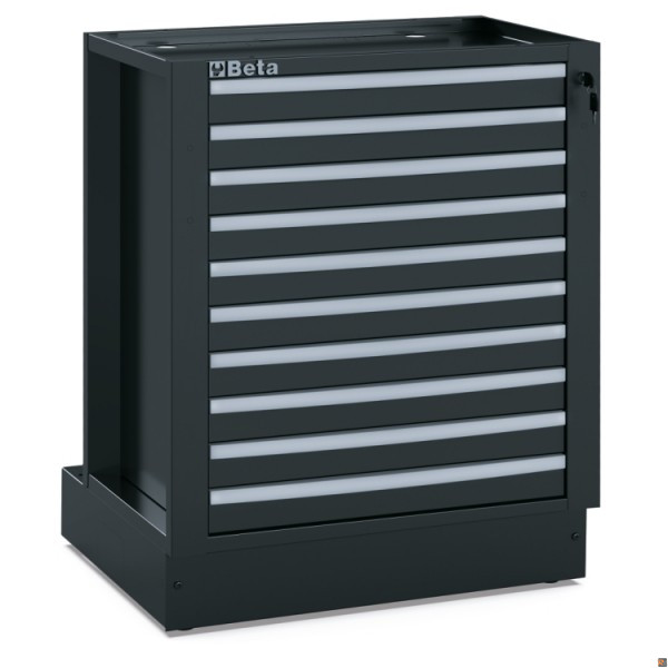 RSC50 M10 - Modulo fisso con 10 cassetti per arredo officina RSC50