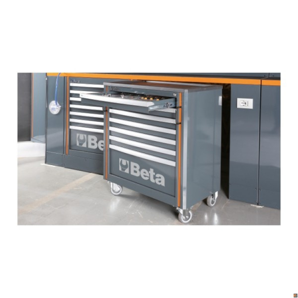 C55C7 - Cassettiera mobile con 7 cassetti per arredo officina BETA UTENSILI 055000201