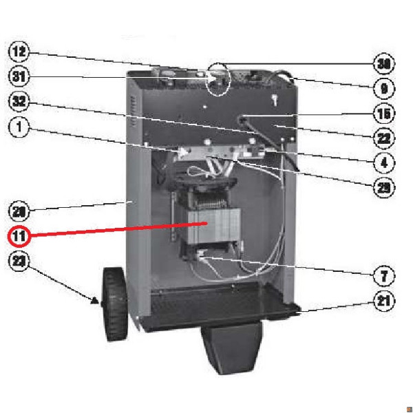 TRASFORMATORE DI RICAMBIO PER DYNAMIC 420 e 520 START TELWIN 169331
