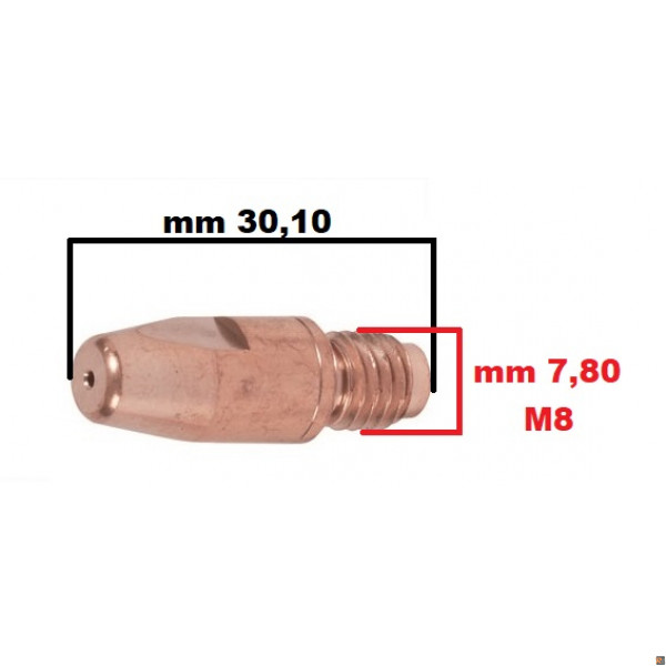 TUBETTO CONTATTO D.0,8 TELWIN 722581