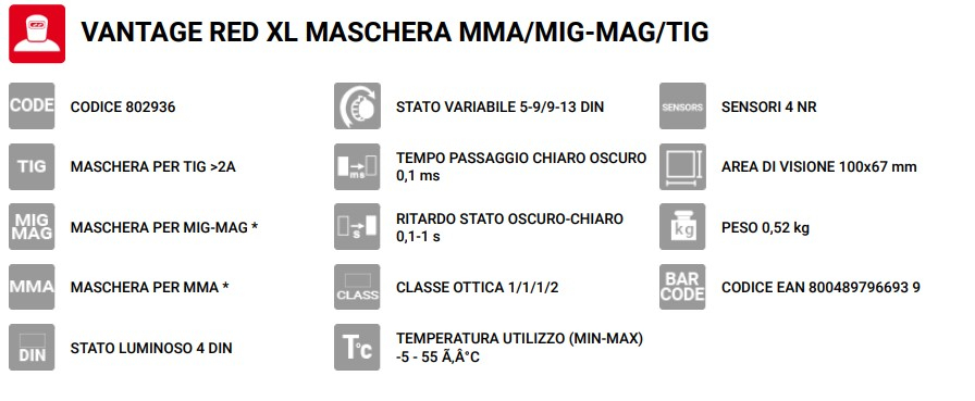 802936 MASCHERA TELWIN