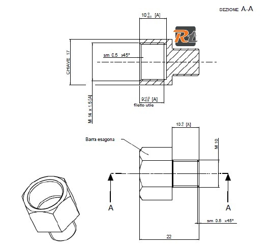 742529 adattatore telwin m10-m14